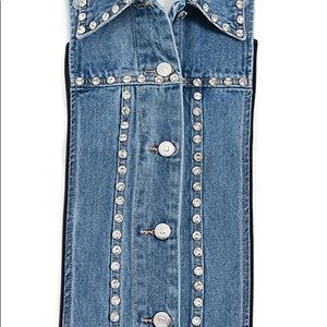 NWT Veronica Beard Slate Dickey with Rhinestones